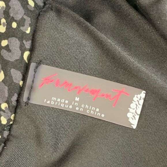 Free People FP Movement leopard Print Way Home Activewear Shorts Size Medium - Picture 7 of 8